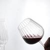 Nordic vertical striped red wine glass, champagne glass, creative striped crystal glass, tall glass for home use