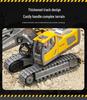 2.4G Remote Control Excavator & Bulldozer Toy - Alloy Construction Vehicle for Kids
