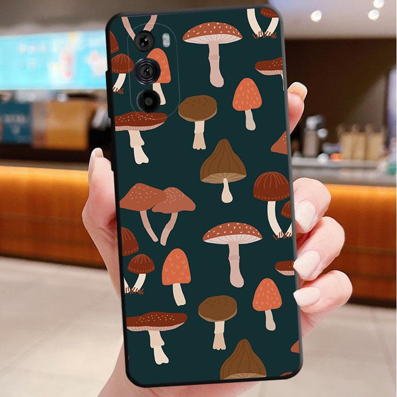 Rainbow Mushrooms Phone Case For Motorola Edge 60 50 40 Pro 60 50 40 30 Ultra Neo Fusion Moto G Play G Stylus G Carcasas