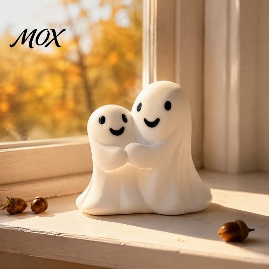 Halloween Party Supplies Ghost Gnome Figurines, Resin Tabletop Decoration, Cute Indoor Outdoor Holiday Decor Statue, Decorative Ornaments for