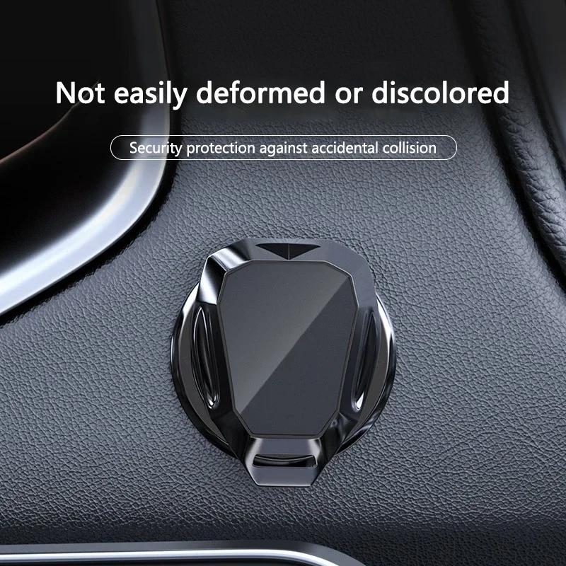 AHV1 Car One Touch Start Button Cover Metal Starter Box Accessories for Kia Rio Soul Seltos Forte K5 K3 Niro Sorento Stinger Sportage