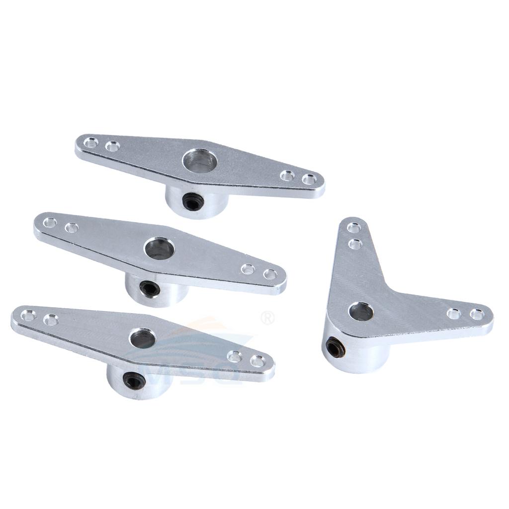 Rc Boat Alloy Rudder Steering Arm With 4/5/6mm Shaft Hole L Shaped Arm Straight Arm Boat Spare Parts