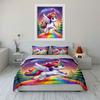 Regenbogenflügel Einhorn Bettwäsche Bettwäsche Bettbezug Set Bettbezug Kissenbezüge (1 * Bettbezug 2 * Kissenbezüge, ohne Bettdecke)