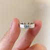 Wire-cut Zirconia Ring - A Unique Design for Women, A Couple's Ring for The Index Finger, A Light and Luxurious High-end Style Ring