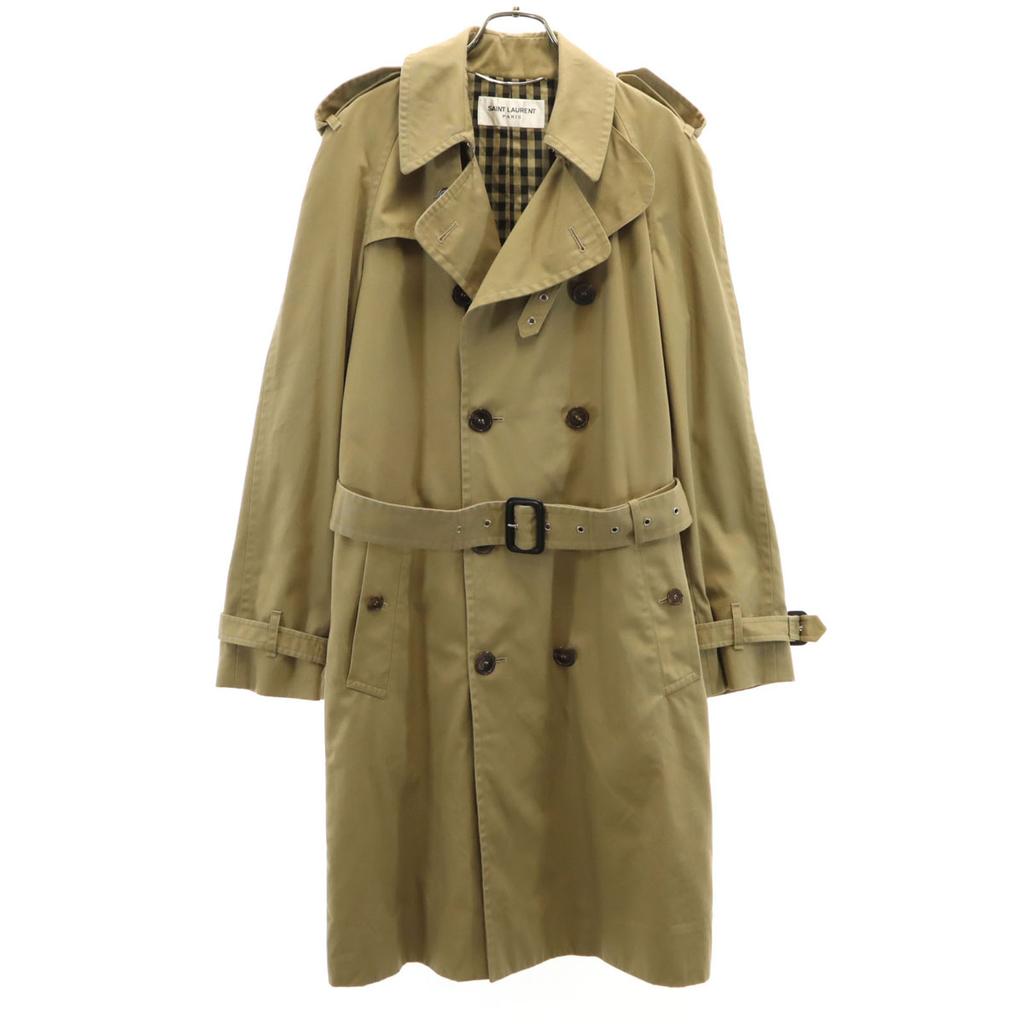 Saint Laurent Made In Italy Trench Coat 48 Beige Men's Used