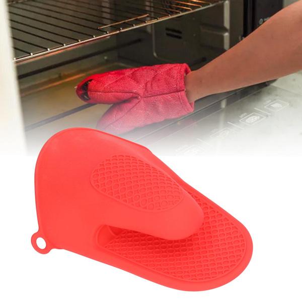 Silicone Oven Mitts, 2pcs Silicone Oven Gloves Pot Holders-Heat Resistant Non-Slip, Waterproof Mini Oven Glove Pinch Grips Mitt Cooking Pinch