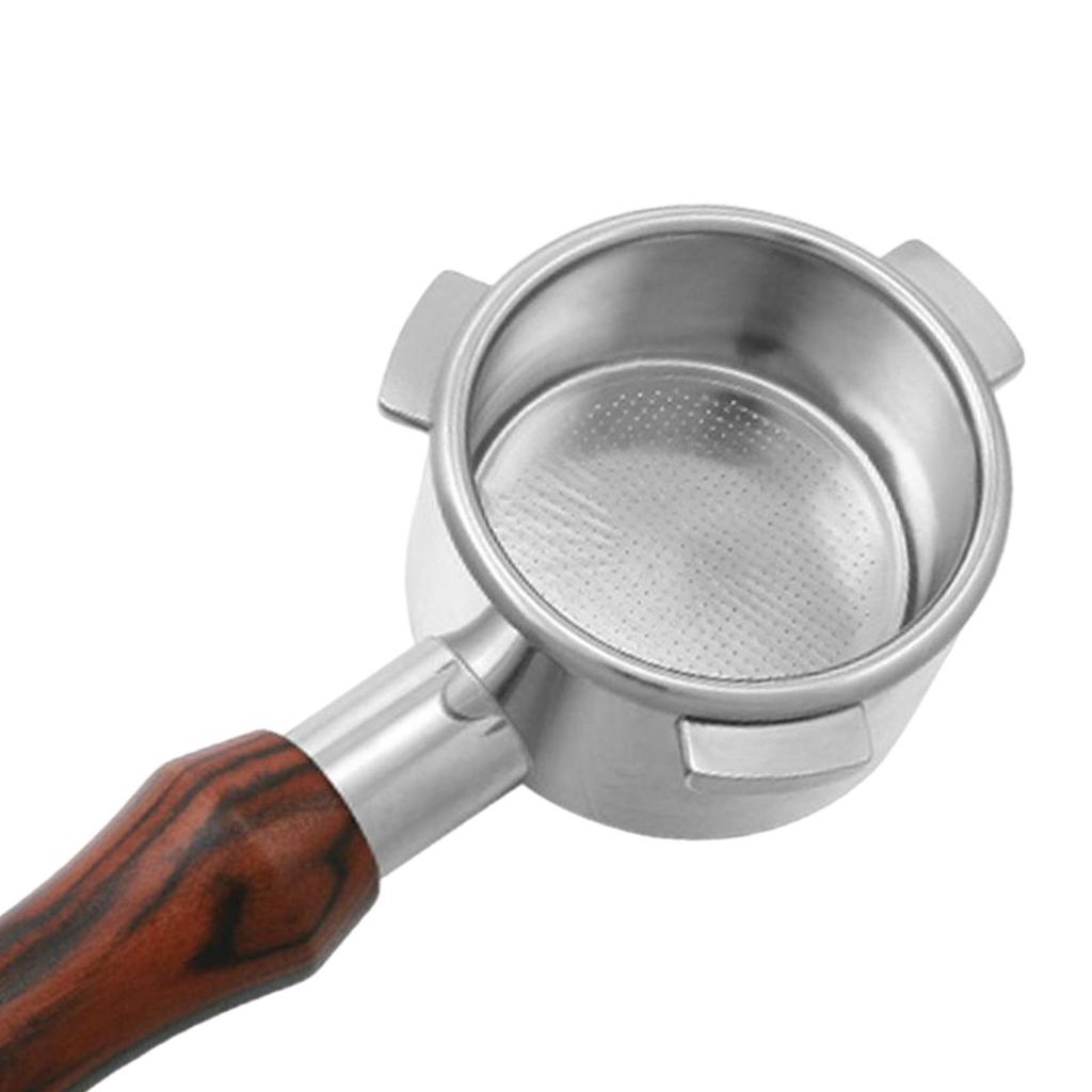 Espresso Bottomless Portafilter with Filter Basket Stainless Steel Accessory