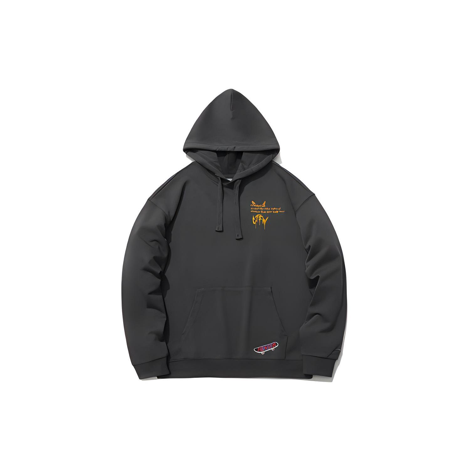 Толстовка Li Ning Унисекс Черный Сосново-серый AWDR506-5 XXL