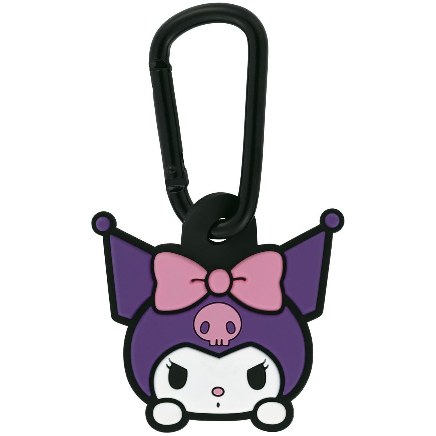 Skater Carabiner Rubber Mascot Sanrio Kuromi ZELK1