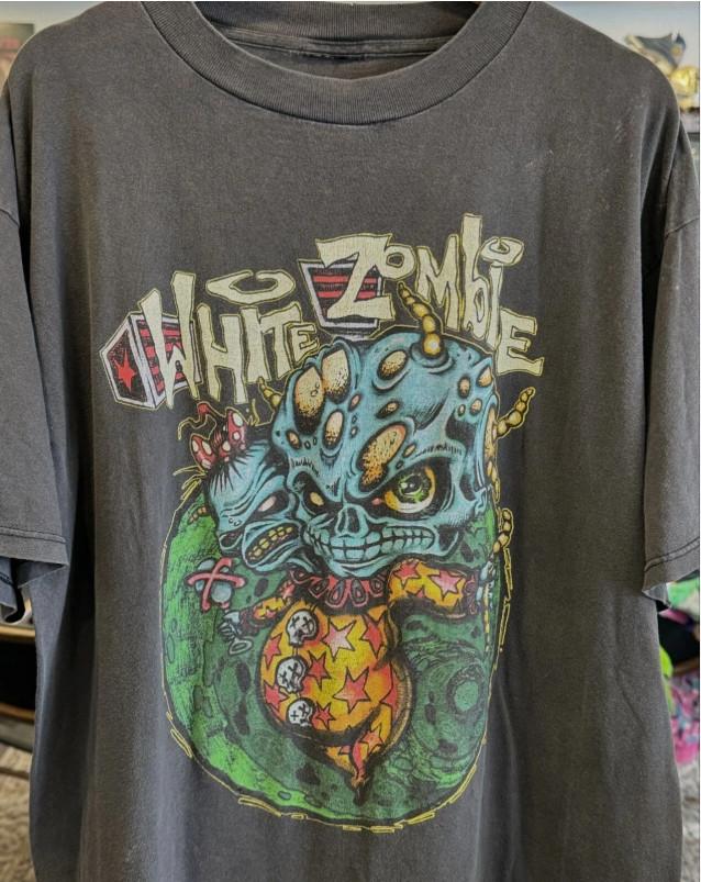 Reprint 1997 White Zombie BLACK T shirt Remake tee size S5XL Unisex T-Shirt XXL