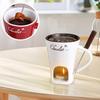 130ml Chocolate Fondue Cup European Candle Cup Ceramic Mug Heating Food Cheese Creative Coffee Mug With Fork  Melter Cups