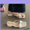 Retro Butterfly Knot Flat Sandals For Women Summer Casual Slipon Footwear