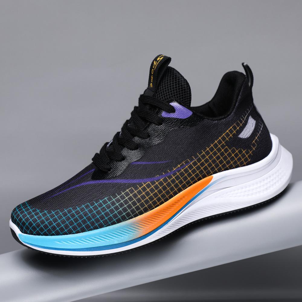 

Sneakers New men s mesh breathable running sports shoes Casual fashion trend Versatile lightweight student shoes 44