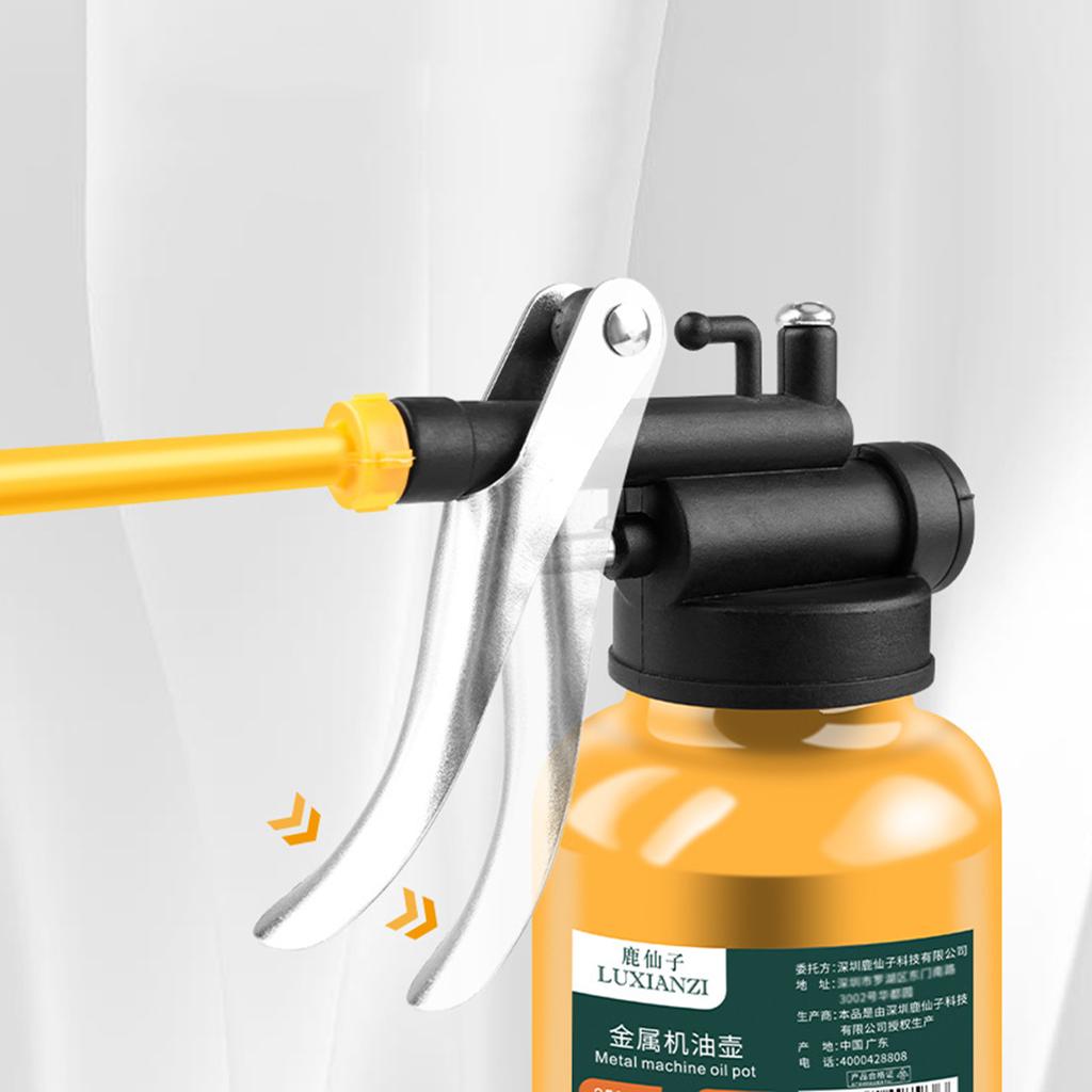 Pompa olejowa Olejarka metalowa Olejarka Pojemnik na olej smarowy 250 ml/8 uncji Butelka z prostym dziobkiem