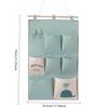1/2pcs Linen Cotton 7Pocket Wall Hanging Storage Bag Door Back Organizer For Dorm Sundries