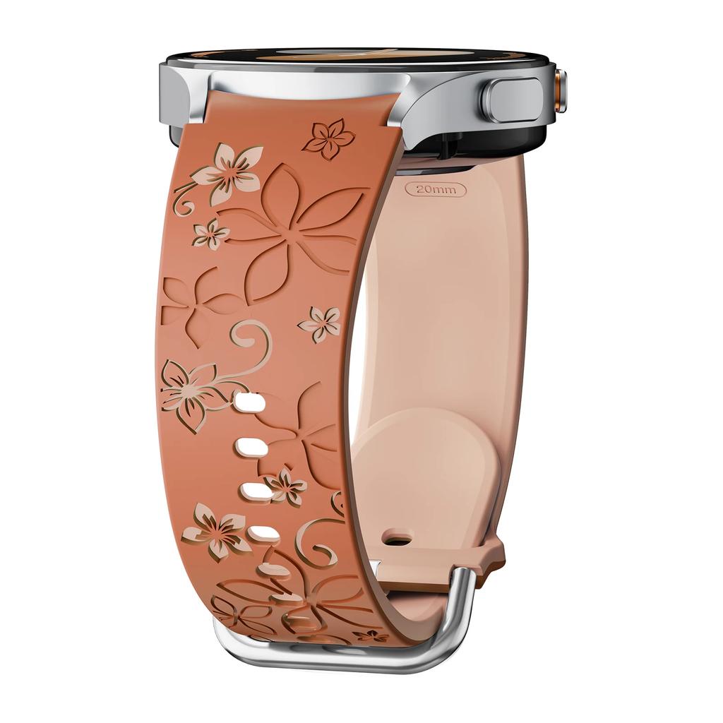 Graverat armband för Samsung Galaxy Watch 7/5 Pro/4 6 Classic 40 44mm Silikon Sport Utan Mellanrum Armband correa Galaxy Watch 7 Armband