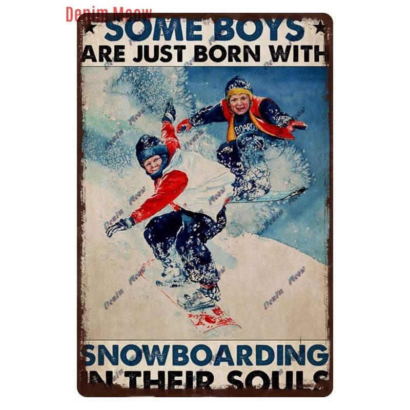 Vintage Ski Patrol Metal Poster, Retro Apres Skiing Tin Sign, Outdoor Winter Sports, Ski Team Printing Decoration, Plates, WY262