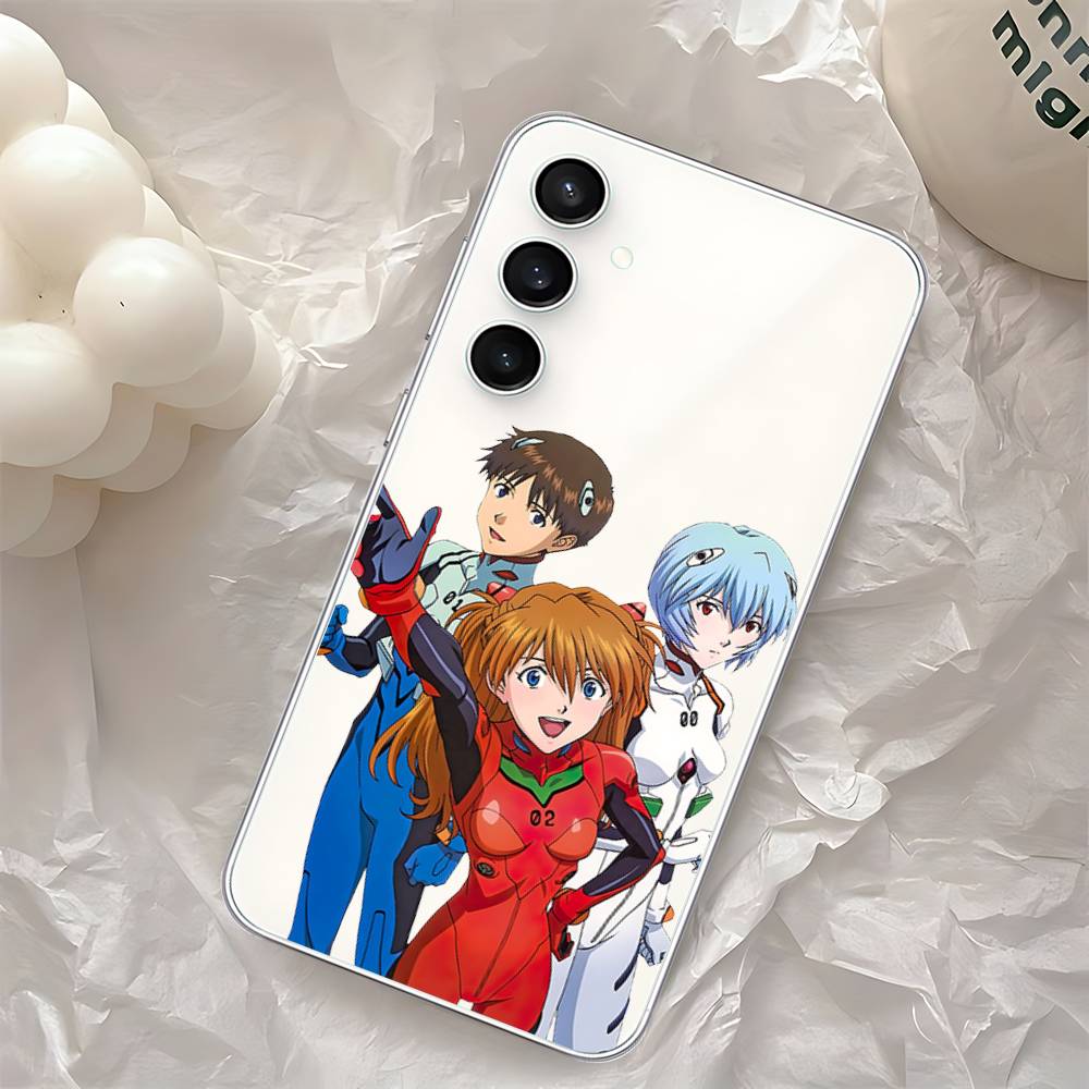 

Cute N-Neon Genesis Evangelion Phone Case For Samsung Galaxy Transparent Cover A52 A12 A51 S21 Edge S22ULTRA S23 S24 S20LITE Plu S225G