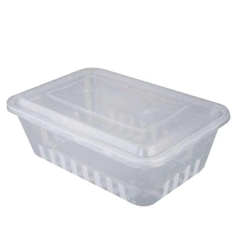 Disposable Transparent Plastic Takeaway Containers