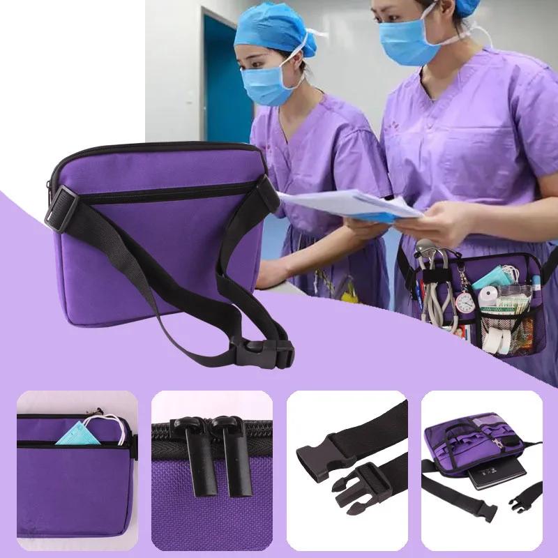 Nurse Fanny Pack Multi Pocket Waist Organizer Belt with Adjustable Waist Strap Nurse Waist Pouch Organizer Pouch Portable New