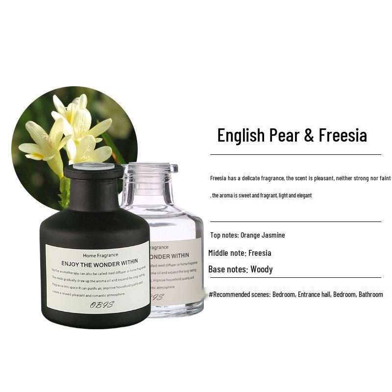 Flameless Reed Diffuser: Aromatherapy Essential Oil for Home and Bathroom Freshening