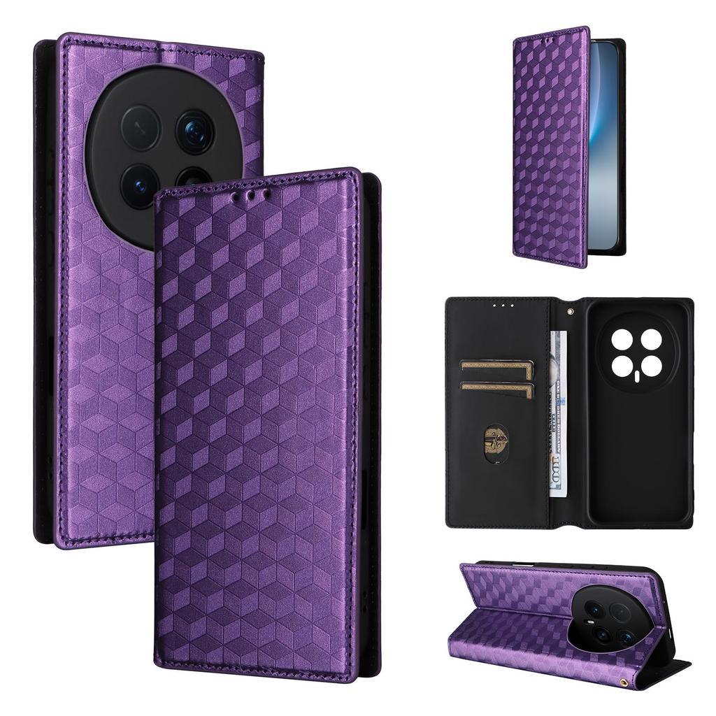 Flip Cover für Honor Magic8 Pro PU Leder Handyhülle Ganzkörperschutz [RFID-Blockierung] Brieftaschenhülle