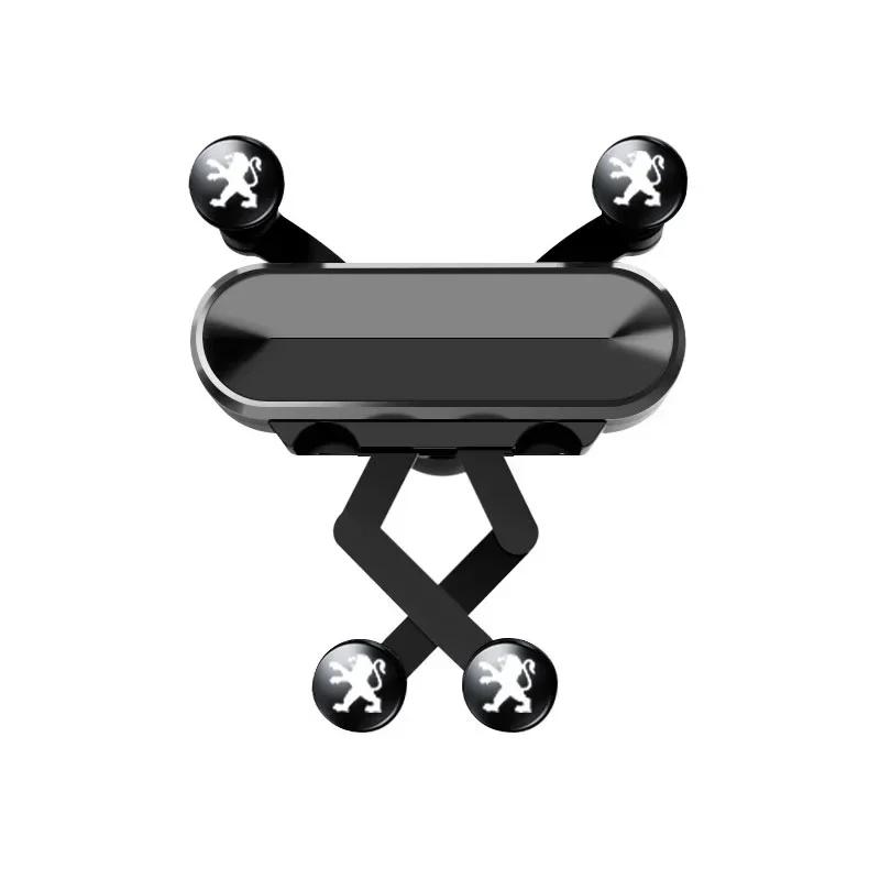 For Peugeot Car Phone Holder Air Vent Clip Smartphone Stand Gravity Support Mount For Peugeot 206 207 307 3008 2008 308 407 408