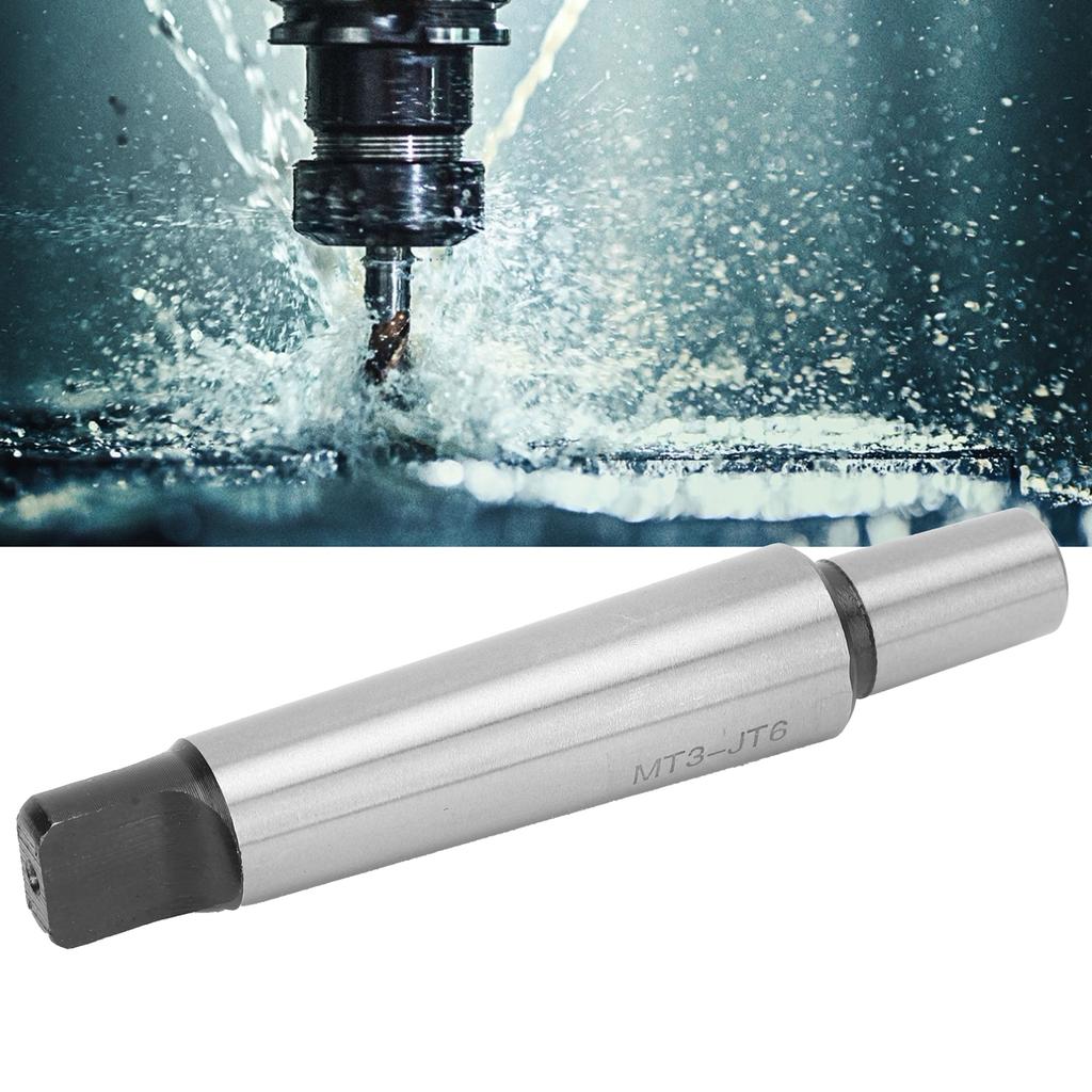 Drill Chuck Arbor Steel Material Flat Tail Straight Handle Connect Shaft Rod Machine Tool Drill Chuck Shaft Rod MT3‑JT6 Arbor