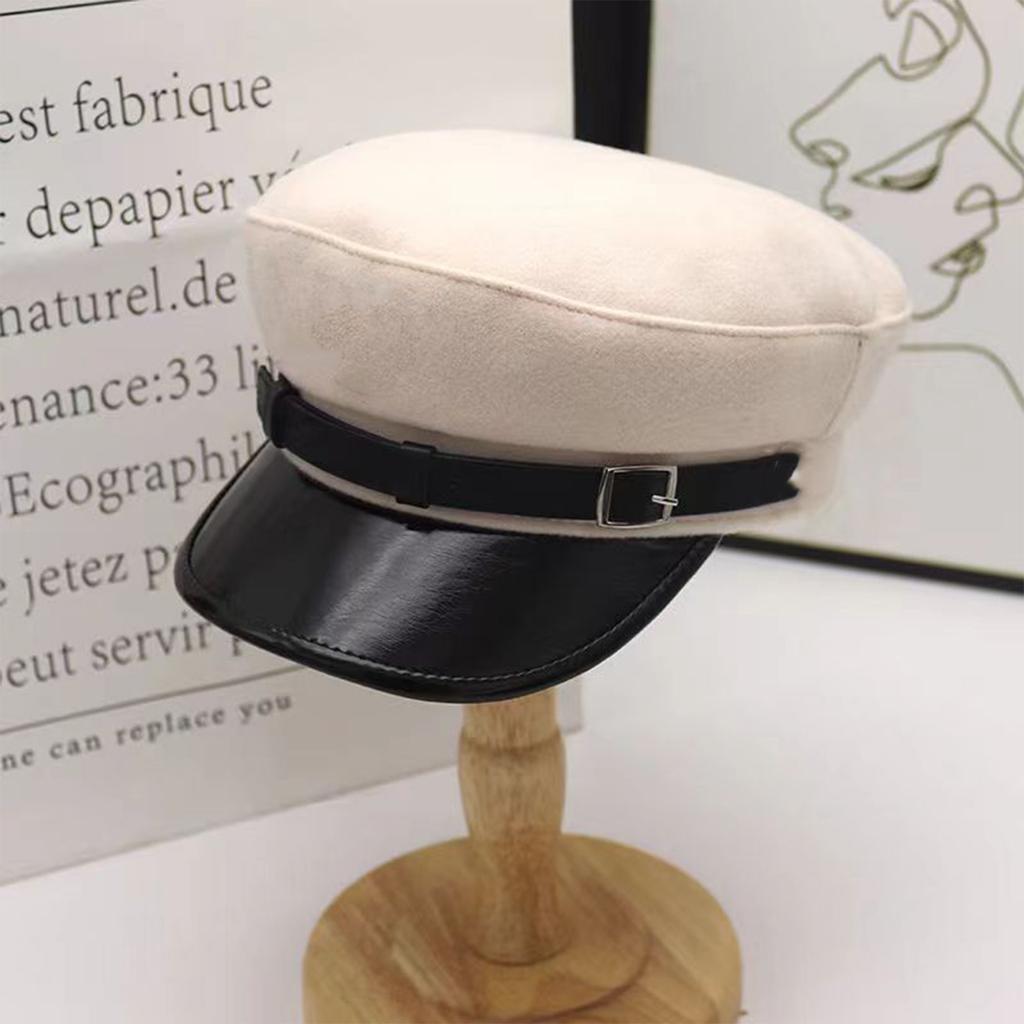 Ladies' Woolen Beret Retro Newsboy Hat Woolen Sailor Hat