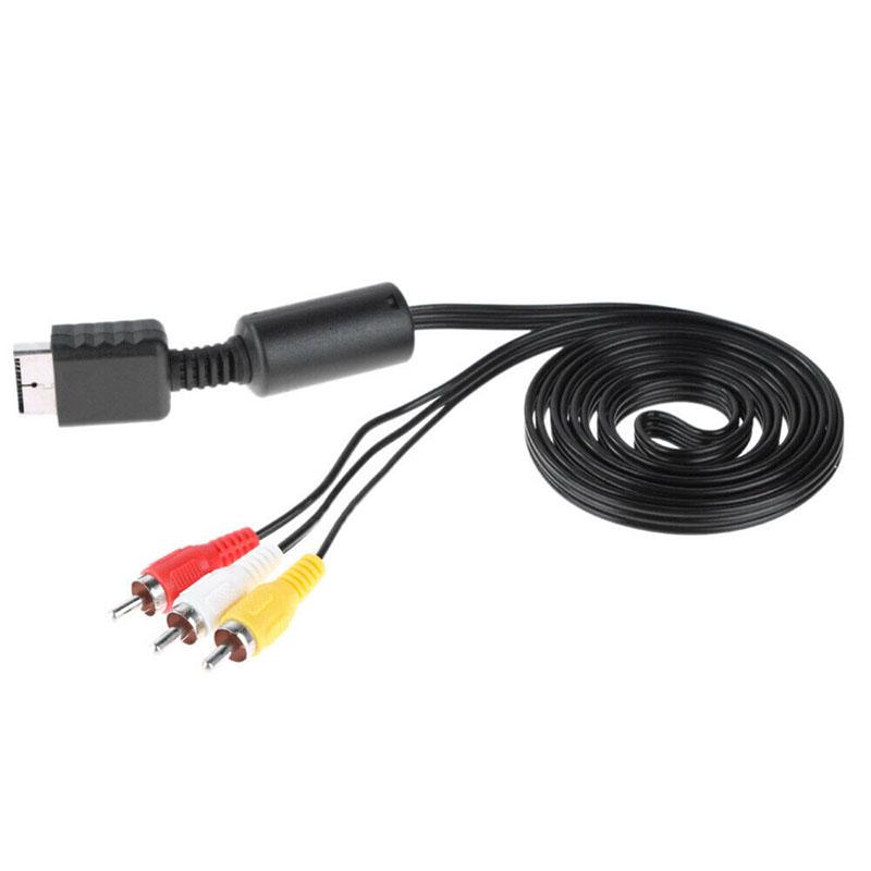 Multi Out Av Cord Video/Audio Cable 3 Rca Flat For Playstation Ps Ps2 Ps3