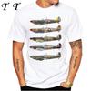 North American P-51 Mustang World War II Fighter Aircraft Print T-Shirt New Men Short Sleeve Vintage Casual Top Hip Hop Boy Tees