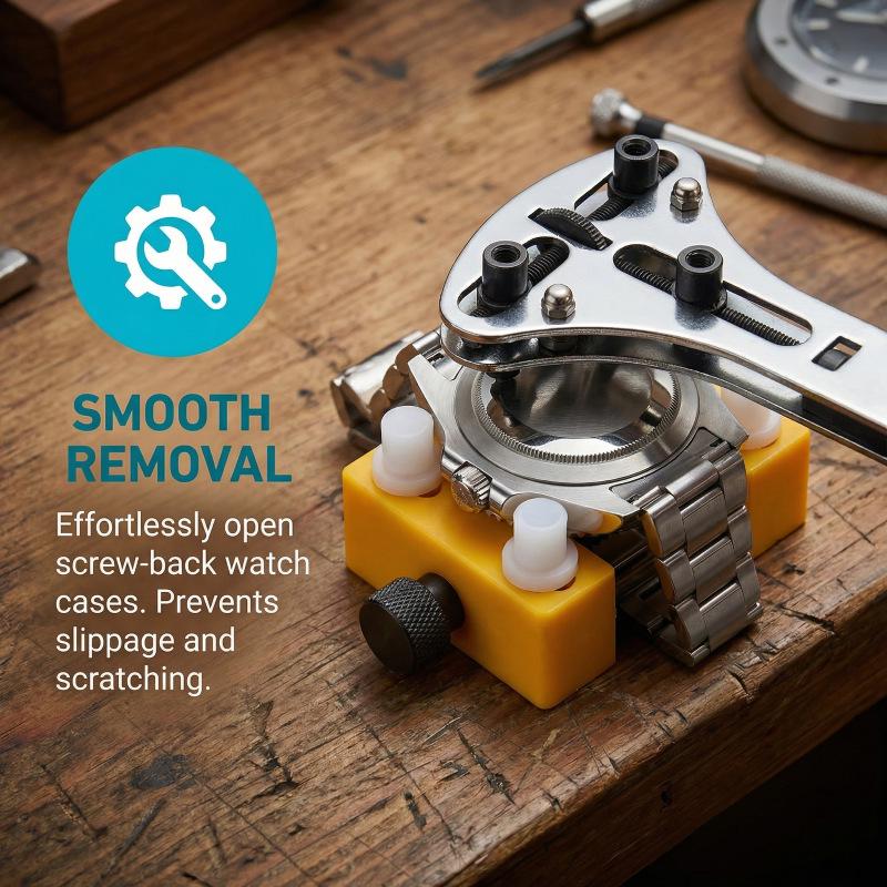 In-Stock Three-Jaw Watch Case Opener for Battery Replacement and Repair