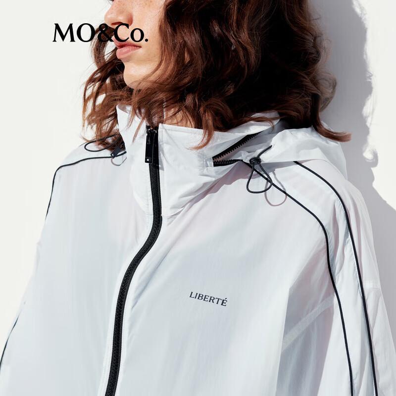 MO&Co. Qin Lan Collection UPF50+ Sun Protection Hooded Windbreaker Jacket