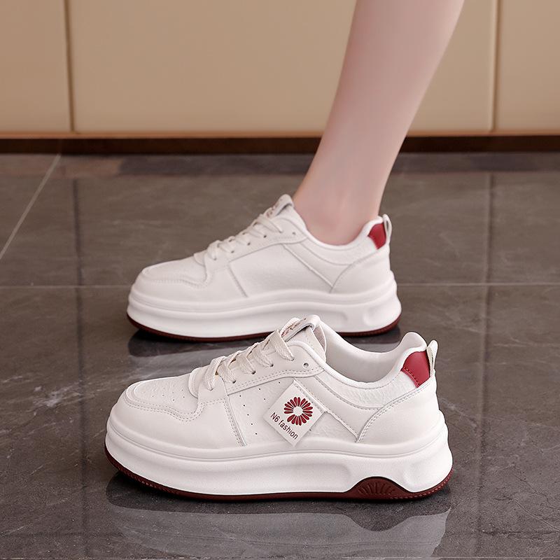 

Platform white shoes women versatile spring and autumn 2025 new popular Internet celebrity orders surge casual sports shoes QZH-8516 35