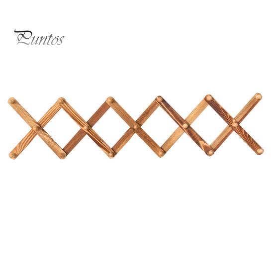 

Настенная вешалка для шляп, расширяемая вешалка для пальто, прочная, несущая, простая в установке, расширяемая настенная вешалка для шляп, деревянная вешалка для шляп коричневый