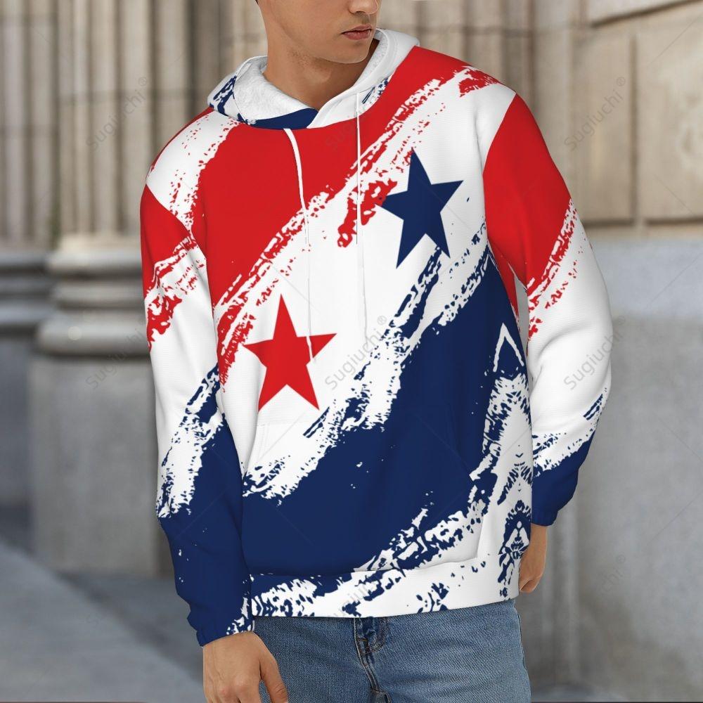 Unisex Mikina s kapucí v barvách panamské vlajky 3D Pánská Dámská Harajuku Mikina Pulovr Mikiny Polyesterová Ležérní