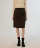 Sseomweeobeoteo Penny Cotton Midi Skirt - Charcoal