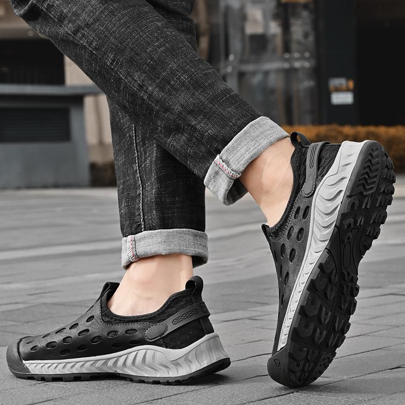 Deodorant Hole Shoes Summer New Breathable Non-slip Outdoor Hiking Shoes Beach Shoes Travel Outer Mesh Hiking Shoes
