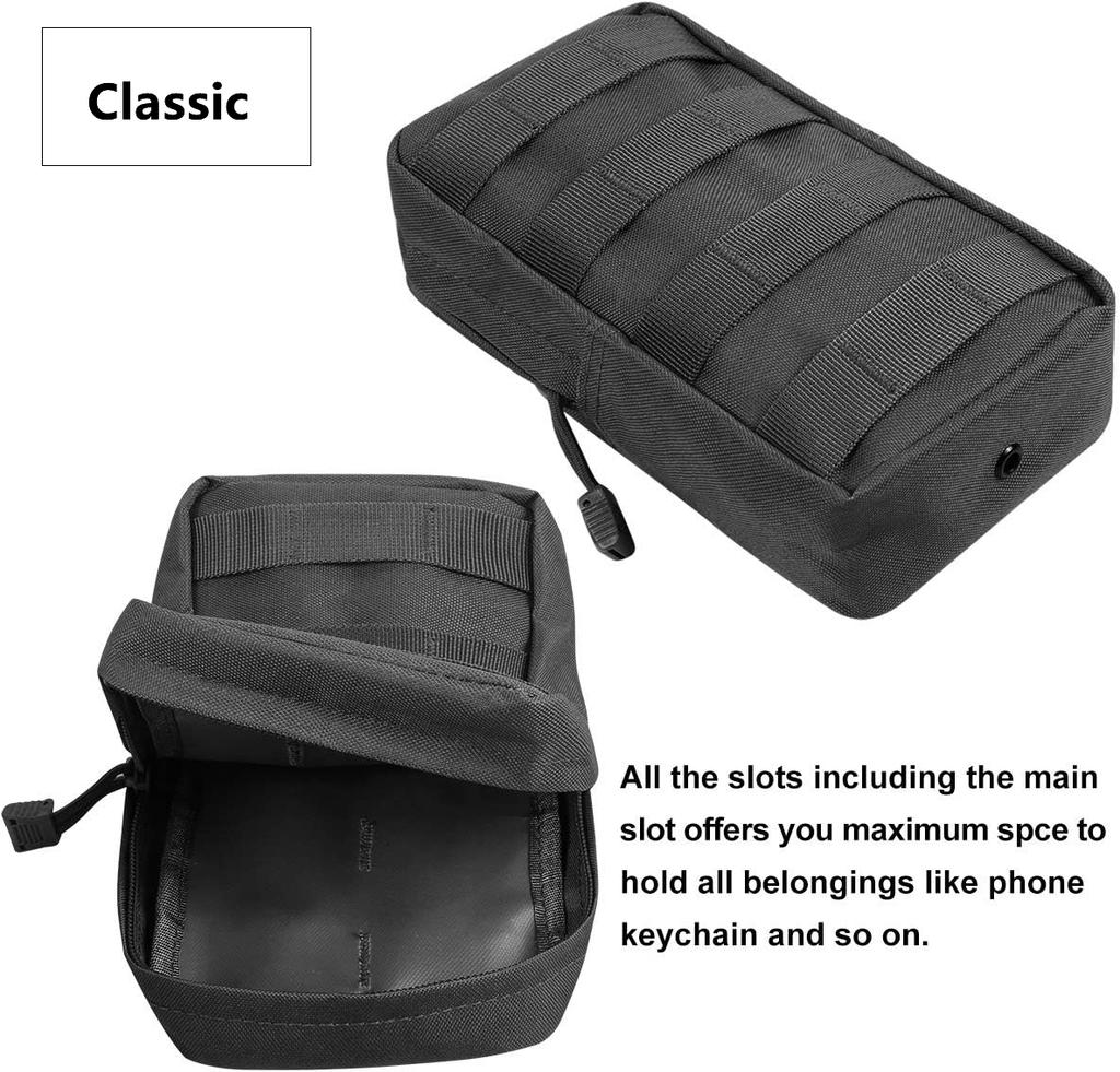 Molle Pouches Tactical EDC Waist Bag 600D Oxford Utility Pack for Outdoor Camping Hunting Molle Vest Backpack Attachment