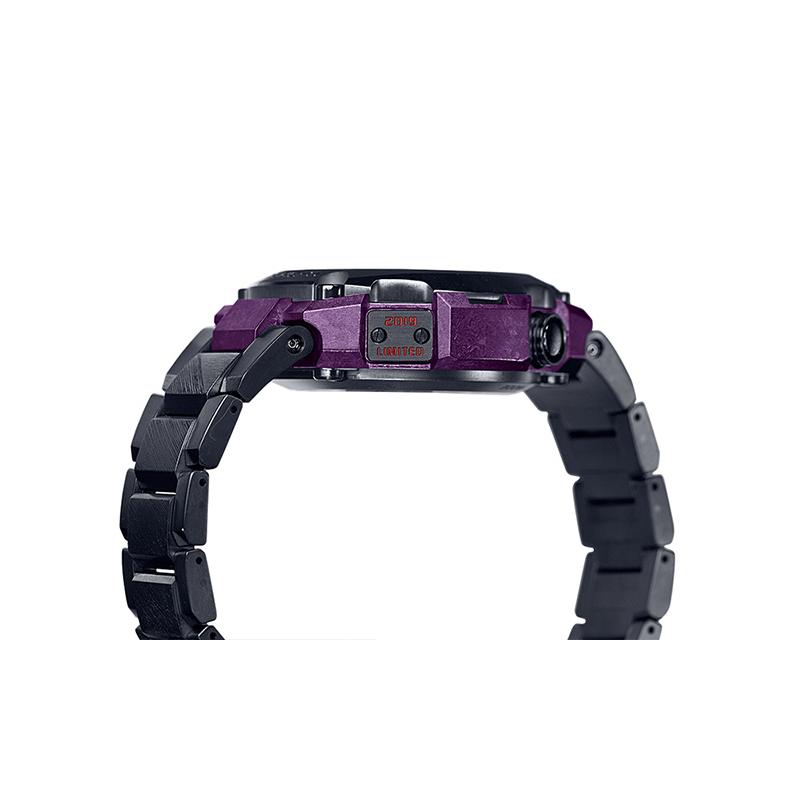 Casio Serie MR-G 200 metros resistente al agua movimiento de cuarzo solar correa de titanio reloj japonés y coreano reloj para hombre esfera roja MRG-G2000GA-1APR