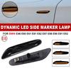 Smoke Lens Dynamic Flowing LED Turn Signal Side Marker Light Blinker Lamp For BMW E60 E61 E90 E91 E87 E81 E84 E88 E93 E82 E46