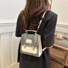 Chic Pu Leather Vintage Womens Backpack Stylish Casual All Season Design