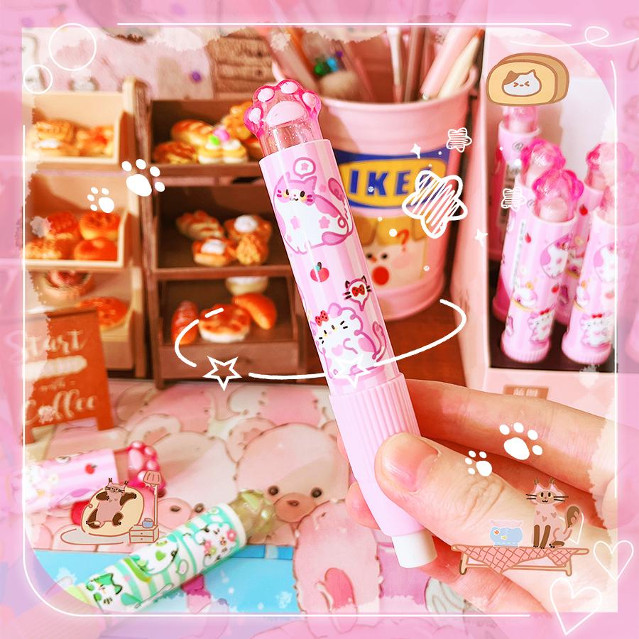 School Teacher Gift Back To School Supplies Aesthetic Cute Stationery Kawaii Object Funny Erasers Cat Rubber Cute Things