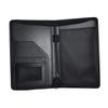 A5 Business Portfolio Zippered Multi-functional Portfolio Folder Memo Note Pad with Business Card Holder Document Case Organizer