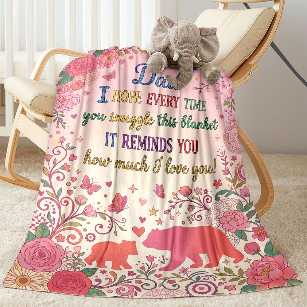 Papa's Legend And Love Flannel Blanket-Soft and Suitable for Sofas,Beds,Offices,Travel,All Seasons,Great Gift for Holidays and Birthdays.