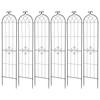 Garden Trellis, 220 x 52.5 cm Rose Trellis, 6 Packs Garden Flower Rose Trellises with Powder-Coated Finish & Convenient Locking Design, Plant Support