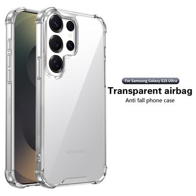 Luxury High Transparent Anti-Shock Case for Samsung Galaxy S25 S24 S23 S22 S21 Ultra Plus S25Edge S24FE S23FE S21FE Bumper Cover