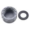 2pcs Pipe PVC Threaded Cap Round Female Thread Hose Connector With Rubber Seals For Pipe Ends Water Tube Cap