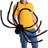 NY 200 cm/79 tommer Halloween stor edderkopp Plysj falske hårete edderkopprekvisitter Halloween-fest Skremmende dekorasjon Innendørs Utendørs Hageleker 200 cm