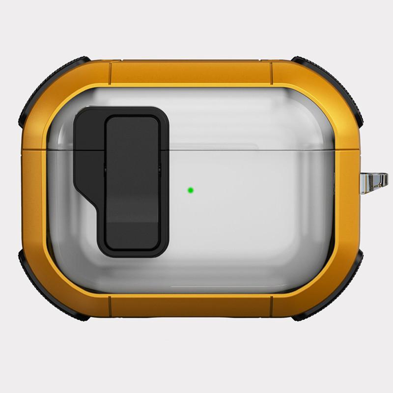 Applicable AirPods Pro1 Apple Bluetooth Headset Cover Transparent TPU with Switch Mecha 1st Generation Anti-drop Protective Cover
